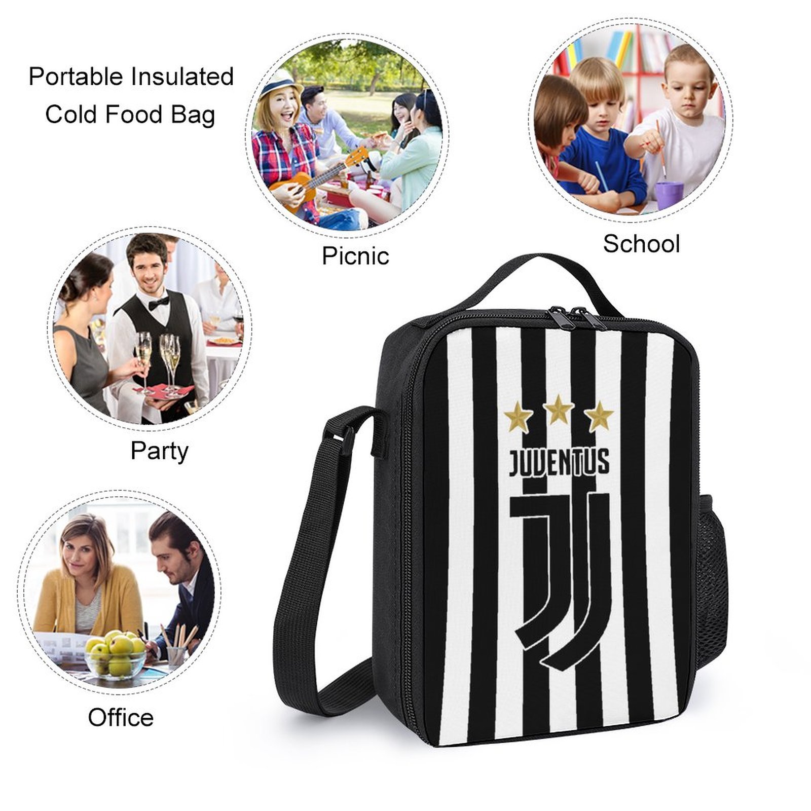 Juventus FC Student Schulranzen Lunchbag Stifttasche Kombination Juventus FC Student Schulranzen Lunchbag Stifttasche Kombination