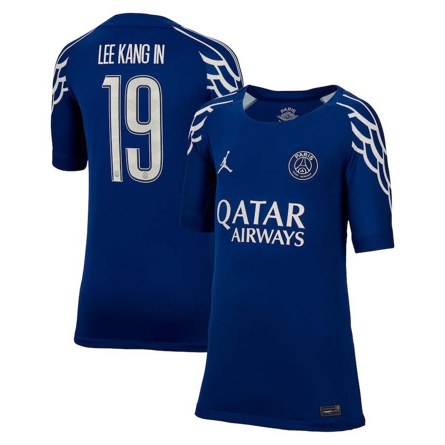 Paris Saint-Germain Lee Kang In 19 Fourth Trikot 2024-2025 Paris Saint-Germain Lee Kang In 19 Fourth Trikot 2024-2025