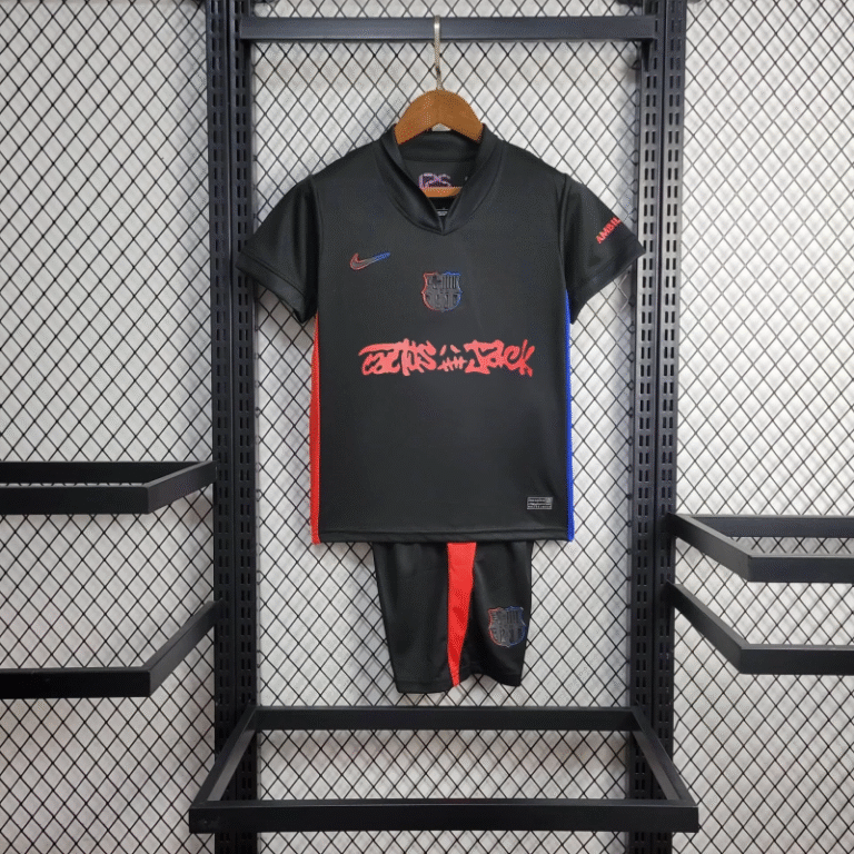FC Barcelona X Travis Scott Sonderausgabe Auswärtstrikot Kinder 2024-2025