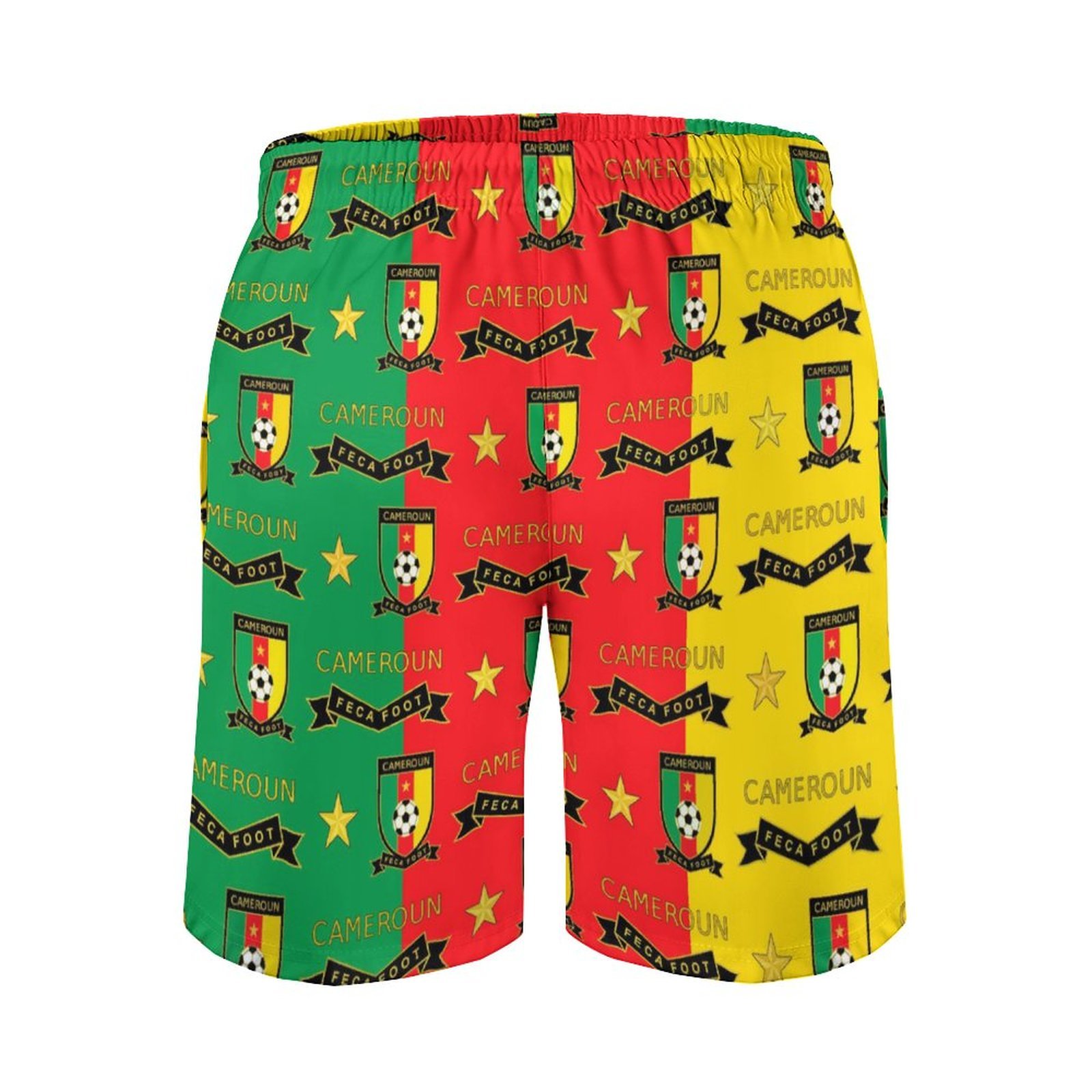 Kamerun Herren Badehose Schnelltrocknende Strandshorts Mit Tasche Kordelzug Shorts Kamerun Herren Badehose Schnelltrocknende Strandshorts Mit Tasche Kordelzug Shorts
