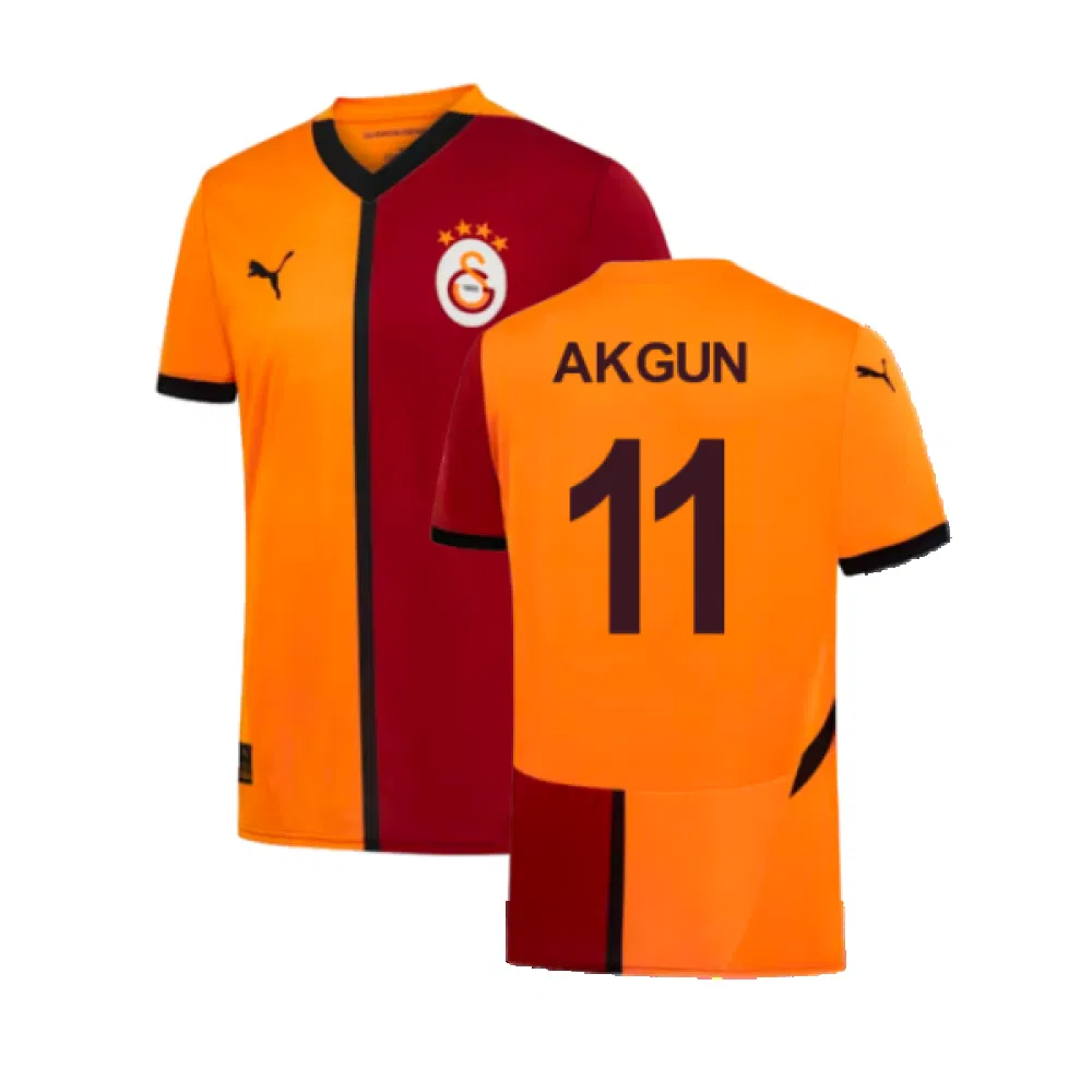 Galatasaray Yunus Akgun 11 Home Trikot 2024-2025 Galatasaray Yunus Akgun 11 Home Trikot 2024-2025