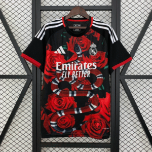 Real Madrid Rose & Schlange Sondertrikot 2025-2026 - Schwarz Rot