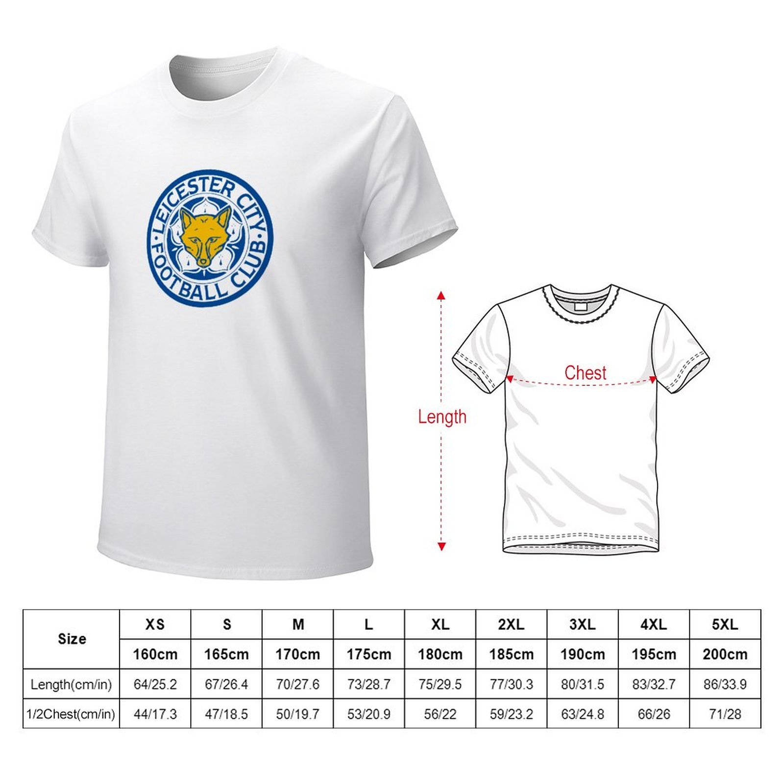 Leicester City Core Stretch Slim Cneck Gildan Tee T-Shirt Herren Leicester City Core Stretch Slim Cneck Gildan Tee T-Shirt Herren