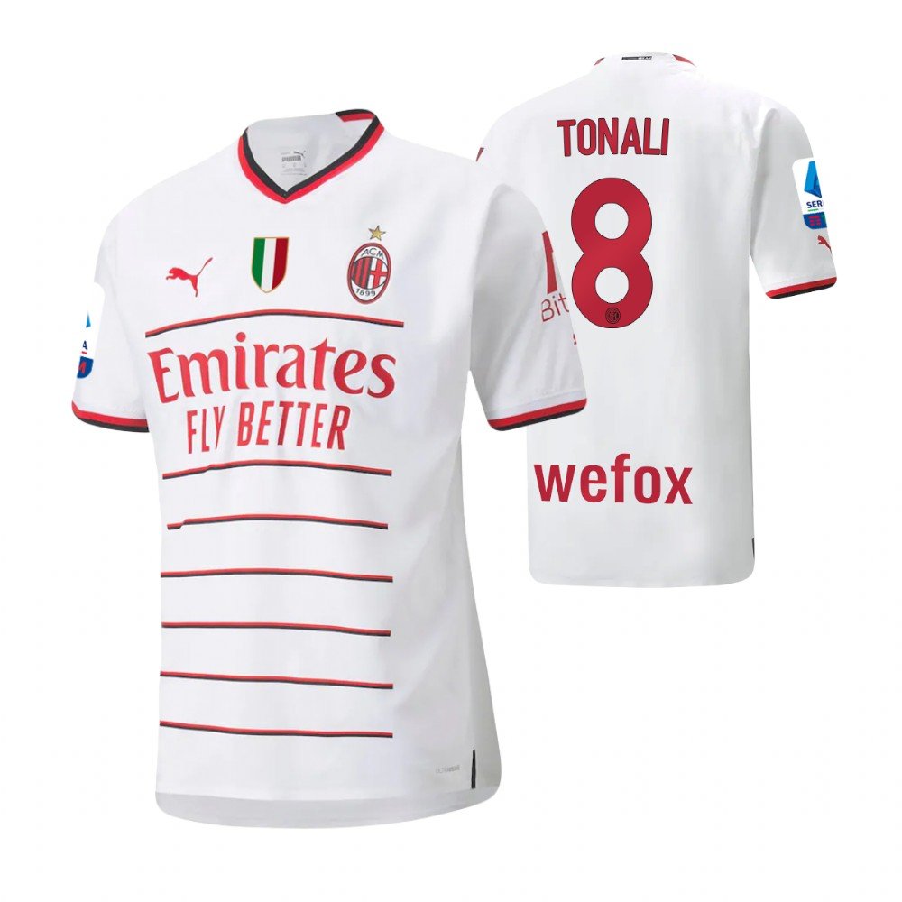 AC Mailand Sandro Tonali 8 Away Trikot 2022-2023 AC Mailand Sandro Tonali 8 Away Trikot 2022-2023