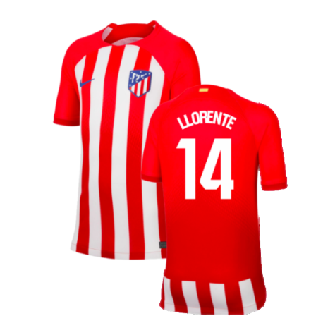Atletico Madrid Marcos Llorente 14 Heimtrikot Kinder Minikit 2023-2024 Atletico Madrid Marcos Llorente 14 Heimtrikot Kinder Minikit 2023-2024