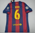 FC Barcelona Xavi 6 Retro Home Trikot 2014-2015