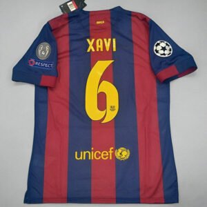 FC Barcelona Xavi 6 Retro Home Trikot 2014-2015