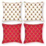 Fc Barcelona Dekorative 4er Set Kissenbezüge Kissenhülle Sofakissen Bezug