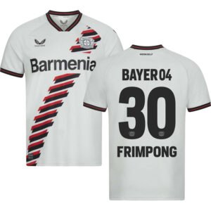 Bayer Leverkusen Jeremie Frimpong 30 Away Trikot 2023-2024