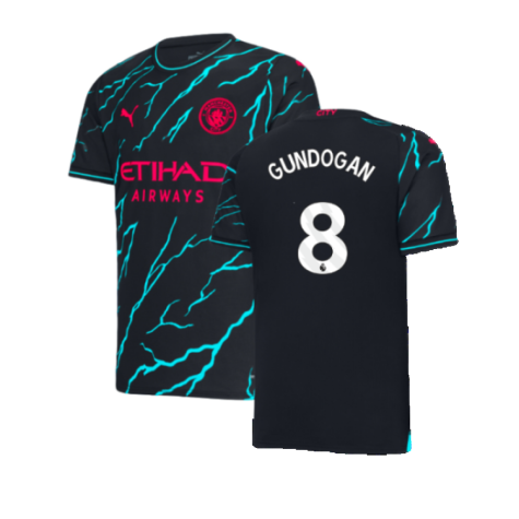 Man City Ilkay Gundogan 8 Third Trikot 2023-2024