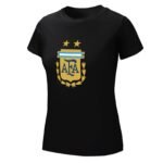 Argentinien Damen Kurzarm Rundhals T-Shirt Casual Sommer Tops