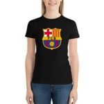 Fc Barcelona Damen Kurzarm Rundhals T-Shirt Casual Sommer Tops