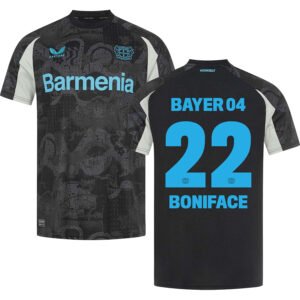 Bayer Leverkusen Victor Boniface 22 Third Trikot 2024-2025