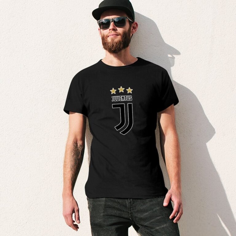 Juventus FC Core Stretch Slim Cneck Gildan Tee T-Shirt Herren