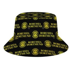 Borussia Dortmund Karomuster Sommer Sonnenhut Reversible Bucket Hat