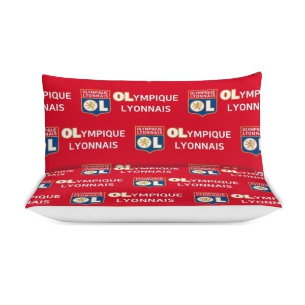 Olympique Lyonnais Bettwäscheset 3 Stück Kinder Erwachsene Steppdeckenbezug Steppdeckenbezug Multi Size Laken Set