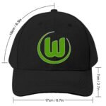 Unisex VfL Wolfsburg Baseball Cap Verstellbar Reine Farbe Baseballkappe Mütze