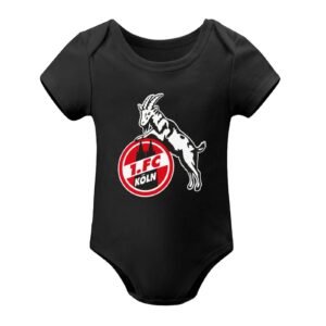 FC Köln Baby Bodysuit Strampler Schlafanzug Mit Kurzen Ärmeln