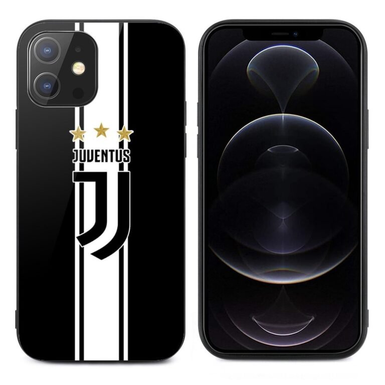 Juventus FC Stoßfest Glaskasten Handyhüllen & Cover Für IPhone 12