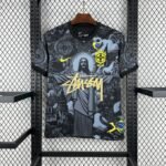 Brasilien X Stussy Jesus Christus Sondertrikot 2025-2026 - Schwarz