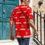 Arsenal Unisex 3D Vollständig Druck Kurzarm T-Shirts Beiläufige Tee Tops