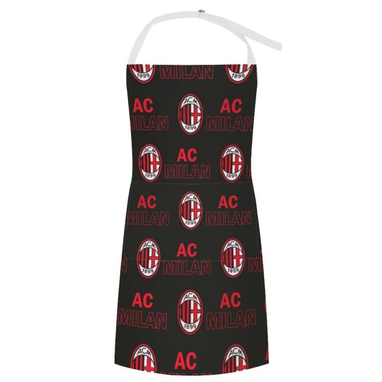 AC Mailand Wasserdichte Schürze Wasserdichte Schürze Mit Taschen Für Küchenfarbe Und Mehr.