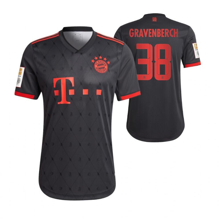 FC Bayern München Ryan Gravenberch 38 Third Trikot 2022-2023