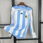 Argentinien Retro Langarm Home Trikot WM 2006