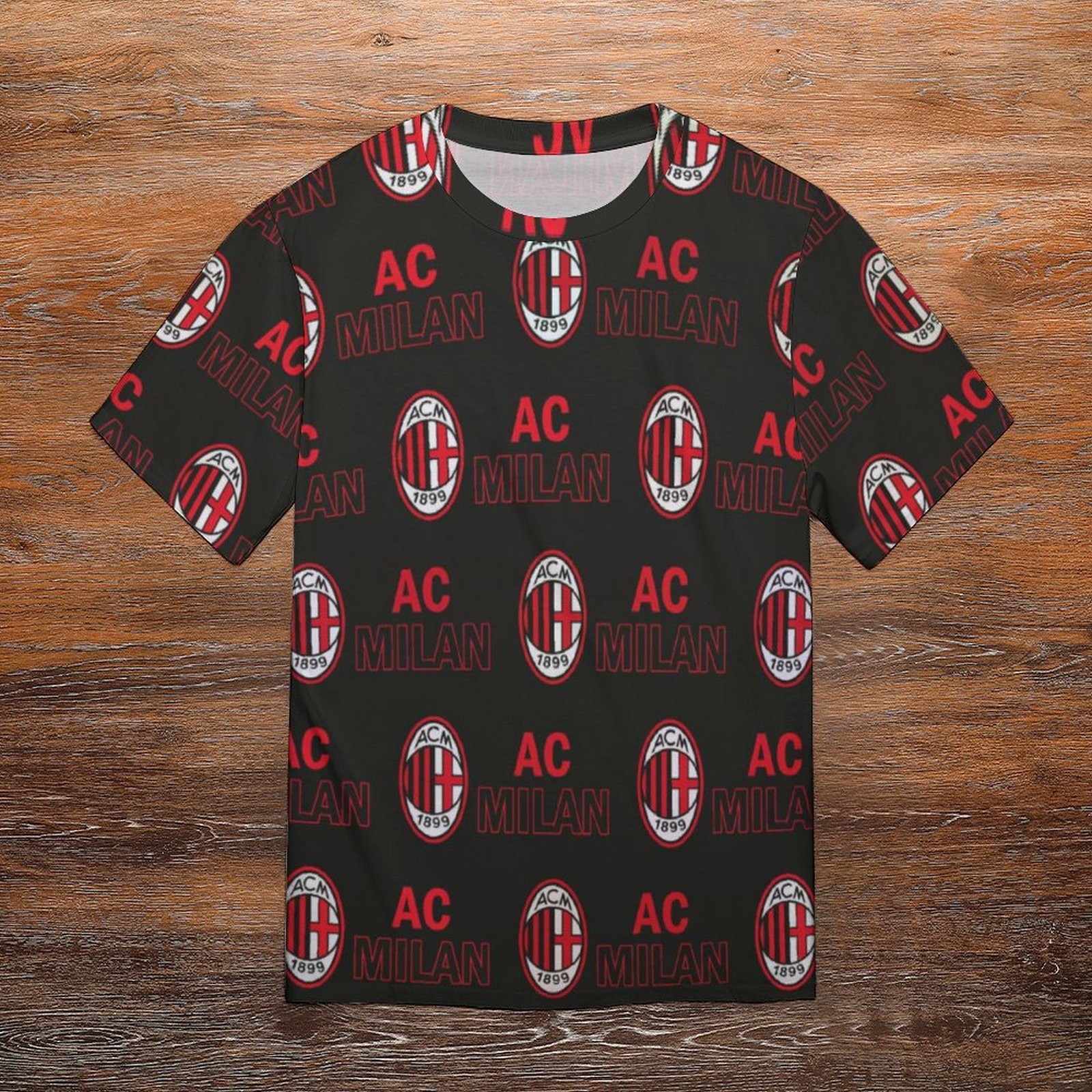 AC Mailand Unisex 3D Vollständig Druck Kurzarm T-Shirts Beiläufige Tee Tops AC Mailand Unisex 3D Vollständig Druck Kurzarm T-Shirts Beiläufige Tee Tops