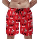 FC Köln Herren Badehose Schnelltrocknende Strandshorts Mit Tasche Kordelzug Shorts