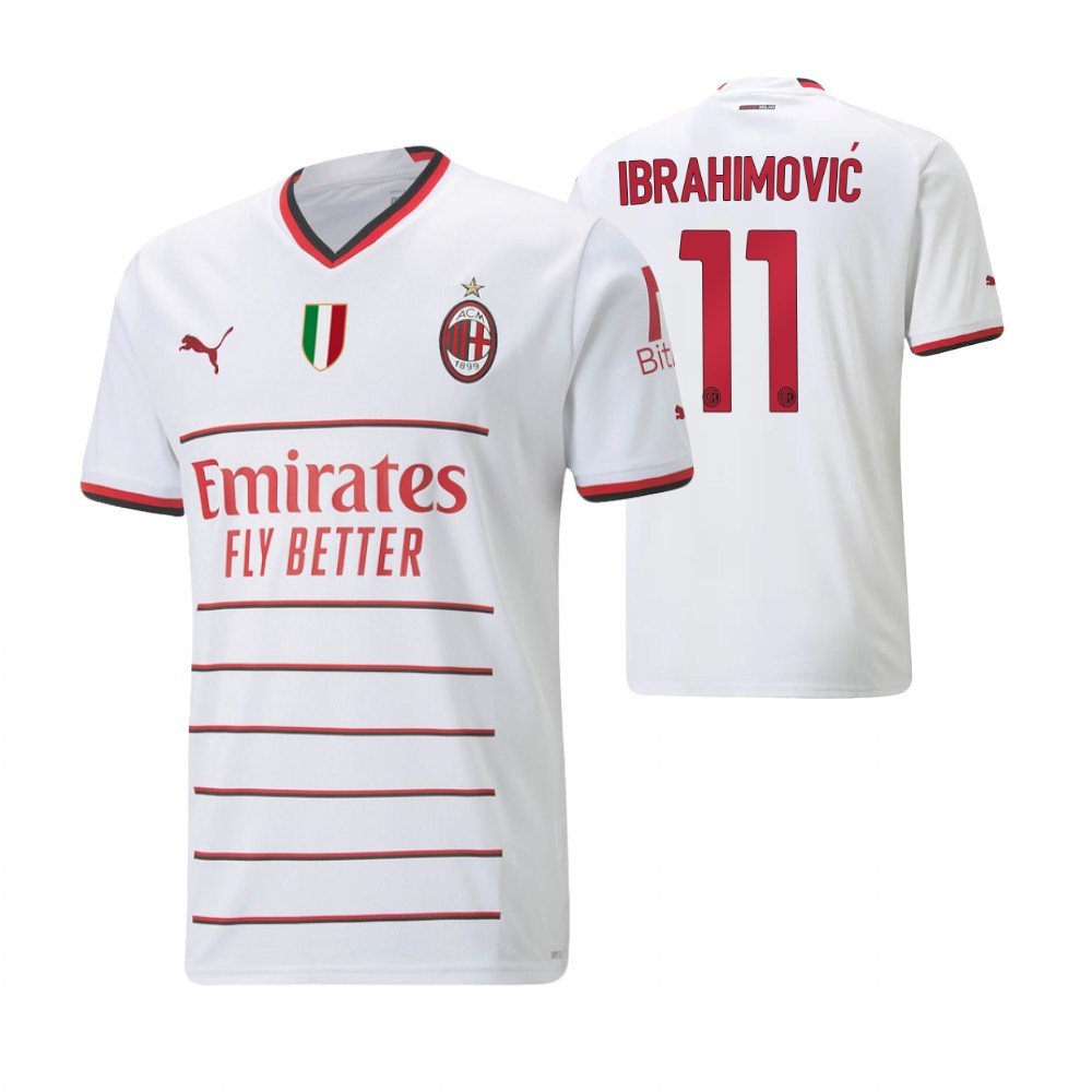 AC Mailand Zlatan Ibrahimovic 11 Away Trikot 2022-2023 AC Mailand Zlatan Ibrahimovic 11 Away Trikot 2022-2023