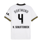 Borussia Dortmund Nico Schlotterbeck 4 Third UCL Trikot 2024-2025
