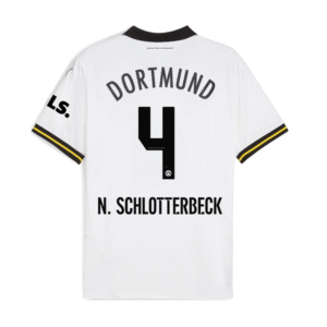 Borussia Dortmund Nico Schlotterbeck 4 Third UCL Trikot 2024-2025