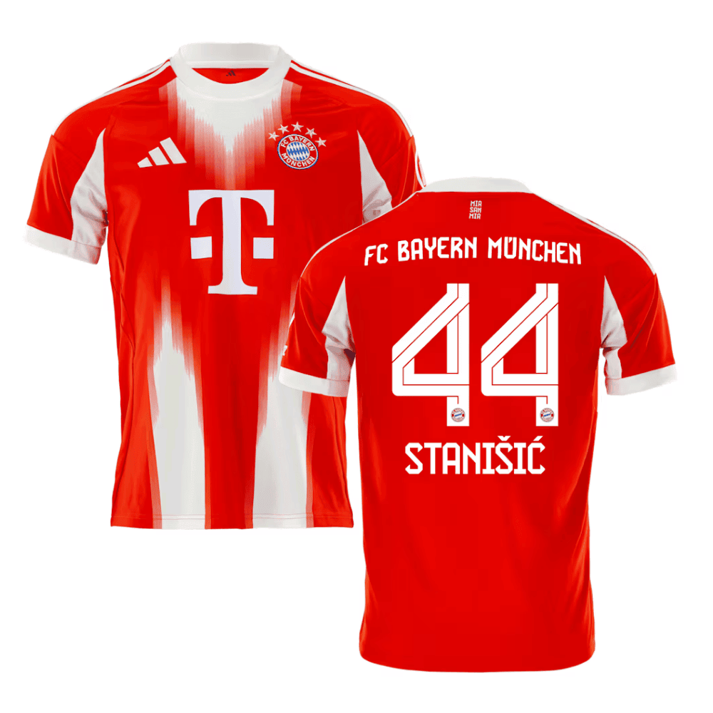 FC Bayern München Josip Stanišić 44 Home Trikot 2025-2026 FC Bayern München Josip Stanišić 44 Home Trikot 2025-2026