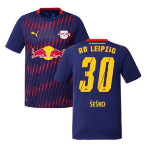 RB Leipzig Benjamin Šeško 30 Away Trikot 2025-2026