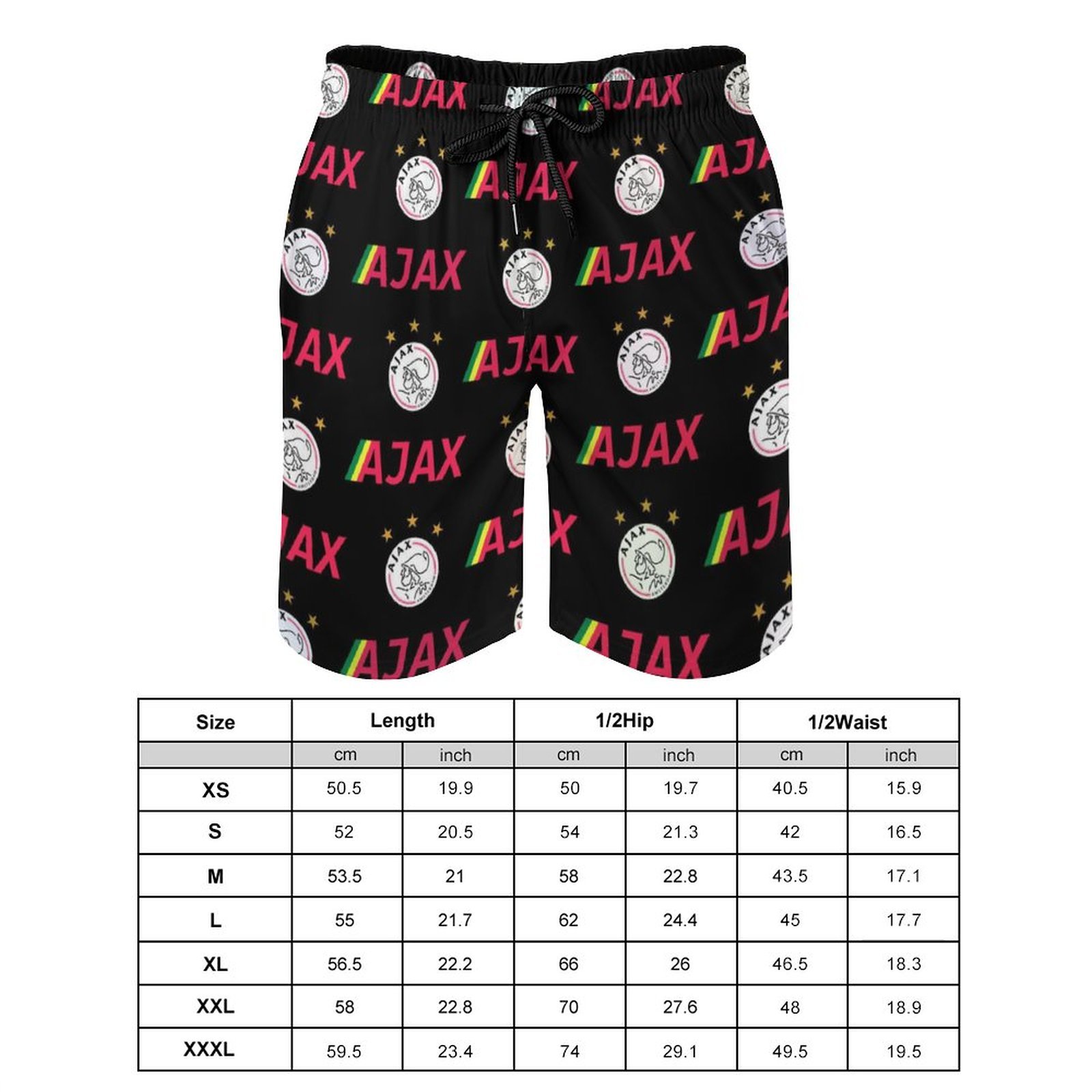 Ajax Staaten Herren Badehose Schnelltrocknende Strandshorts Mit Tasche Kordelzug Shorts Ajax Staaten Herren Badehose Schnelltrocknende Strandshorts Mit Tasche Kordelzug Shorts