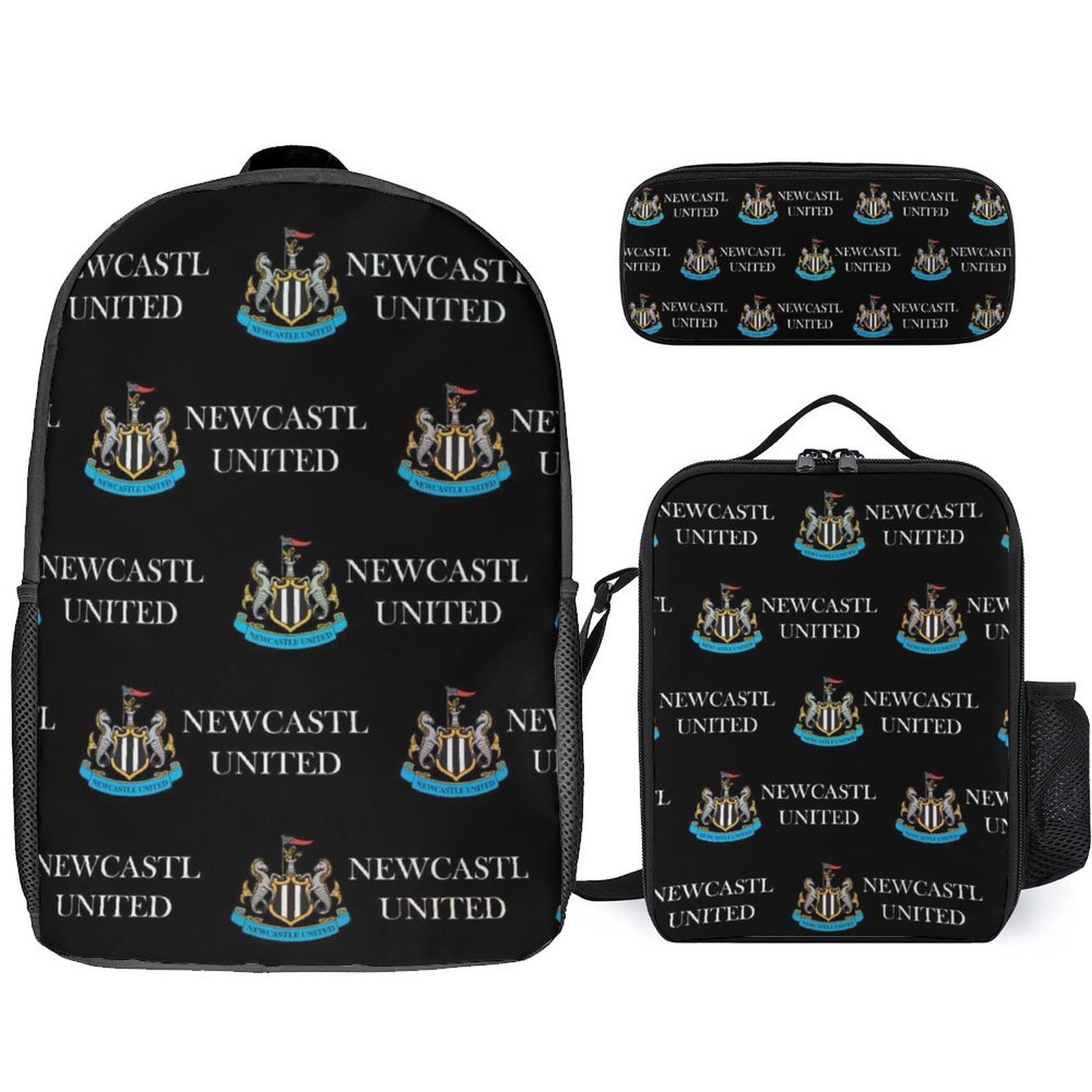 Newcastle United Student Schulranzen Lunchbag Stifttasche Kombination Newcastle United Student Schulranzen Lunchbag Stifttasche Kombination