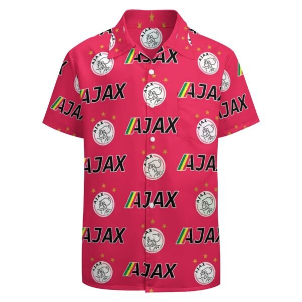Ajax Kurzärmelige Herrenhemden, Passform Sommer Kurzarm Casual Button-Down Hemden