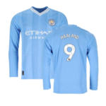 Man City Erling Haaland 9 Langarm Home Trikot 2023-2024