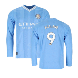 Man City Erling Haaland 9 Langarm Home Trikot 2023-2024