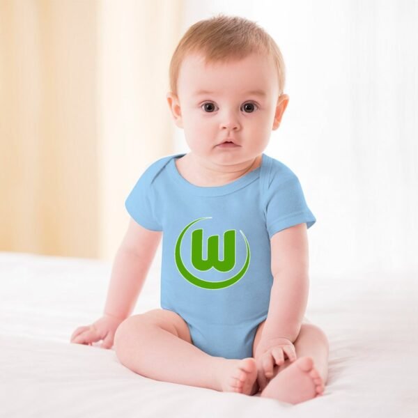 VfL Wolfsburg Baby Bodysuit Strampler Schlafanzug Mit Kurzen Ärmeln
