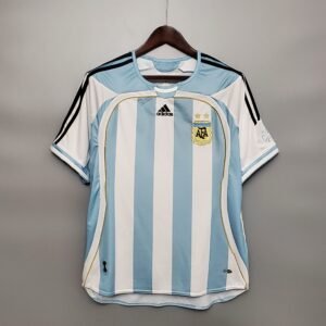 Argentinien Lionel Messi 19 Home Retro Trikot WM 2006