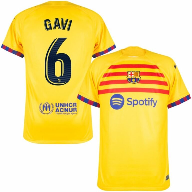 FC Barcelona Gavi 6 Senyera 4. Trikot 2022-2023