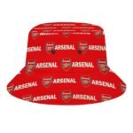 Arsenal Karomuster Sommer Sonnenhut Reversible Bucket Hat