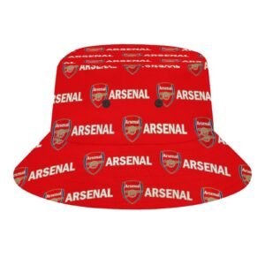 Arsenal Karomuster Sommer Sonnenhut Reversible Bucket Hat