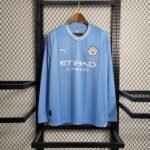 Man City Erling Haaland 9 Langarm Home Trikot 2023-2024