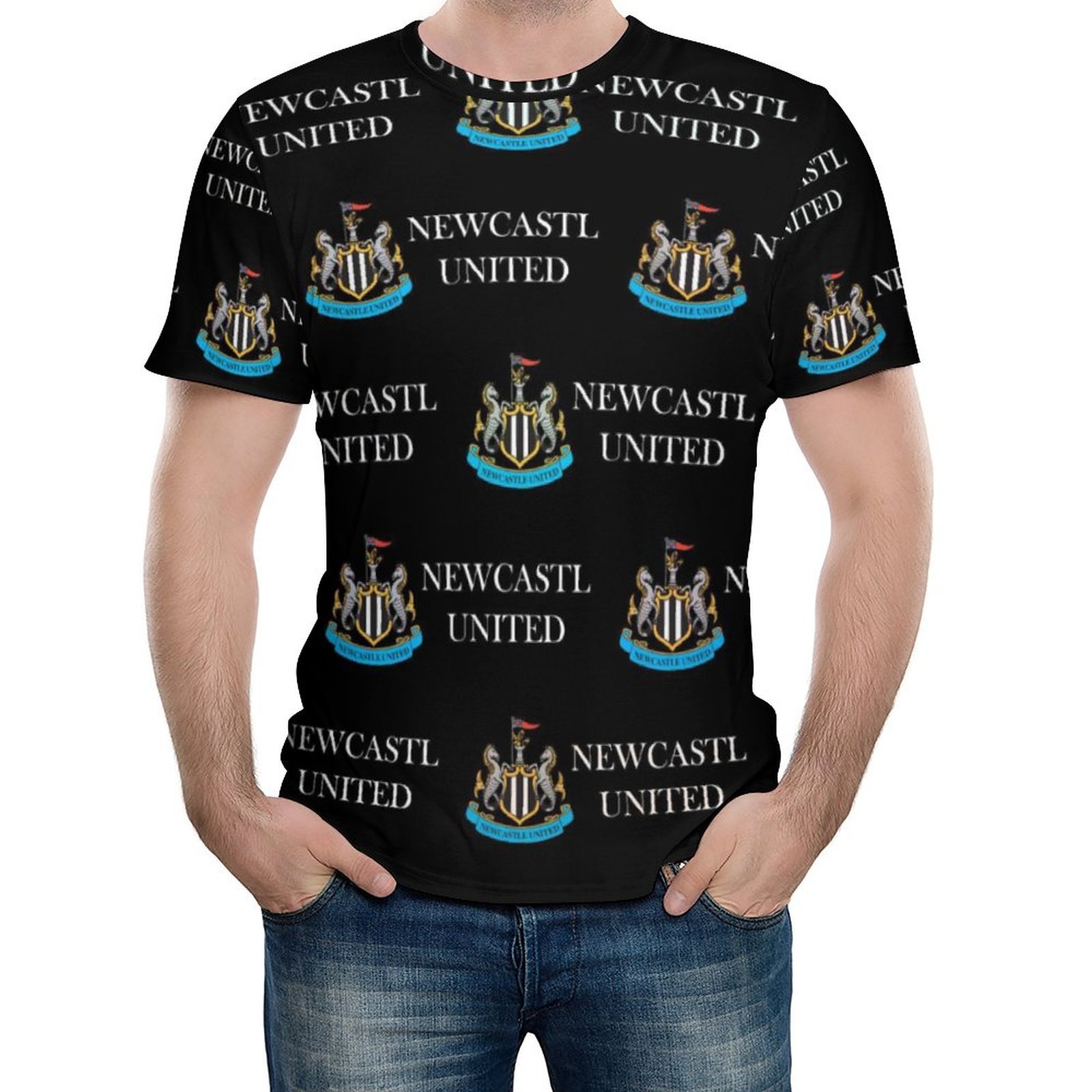 Newcastle United Unisex 3D Vollständig Druck Kurzarm T-Shirts Beiläufige Tee Tops Newcastle United Unisex 3D Vollständig Druck Kurzarm T-Shirts Beiläufige Tee Tops
