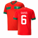 Marokko Romain Saïss 6 Home Trikot WM 2022