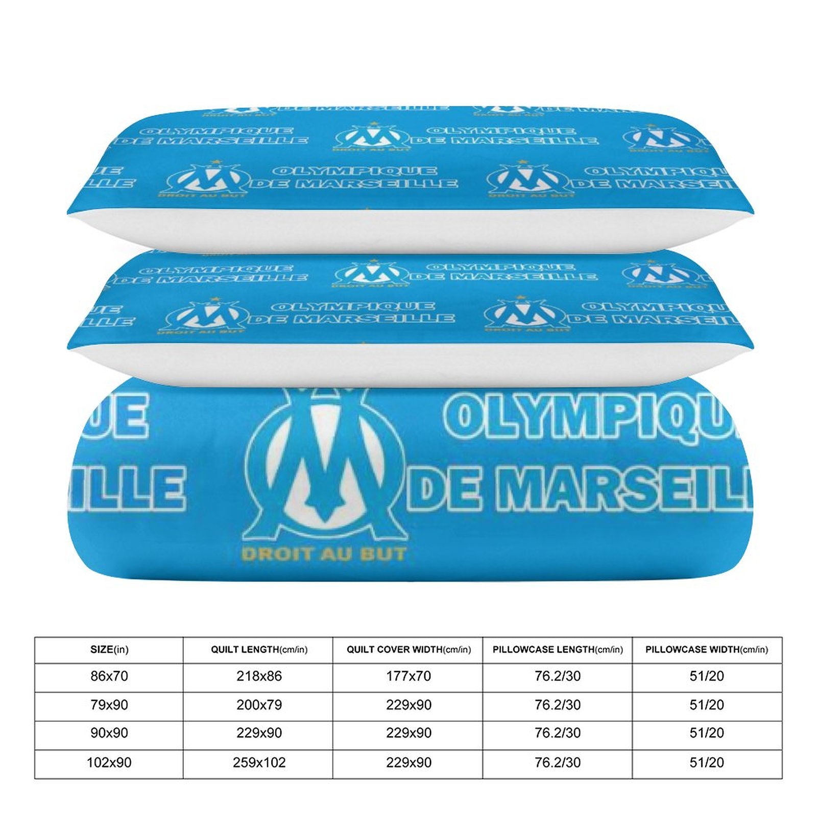 Olympique De Marseille Bettwäscheset 3 Stück Kinder Erwachsene Steppdeckenbezug Steppdeckenbezug Multi Size Laken Set Olympique De Marseille Bettwäscheset 3 Stück Kinder Erwachsene Steppdeckenbezug Steppdeckenbezug Multi Size Laken Set