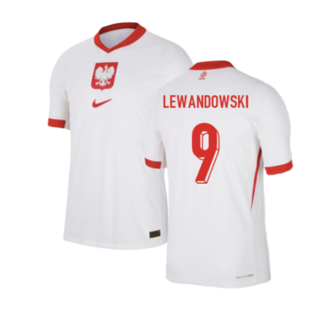 Polen Robert Lewandowski 9 Home Trikot EM 2024